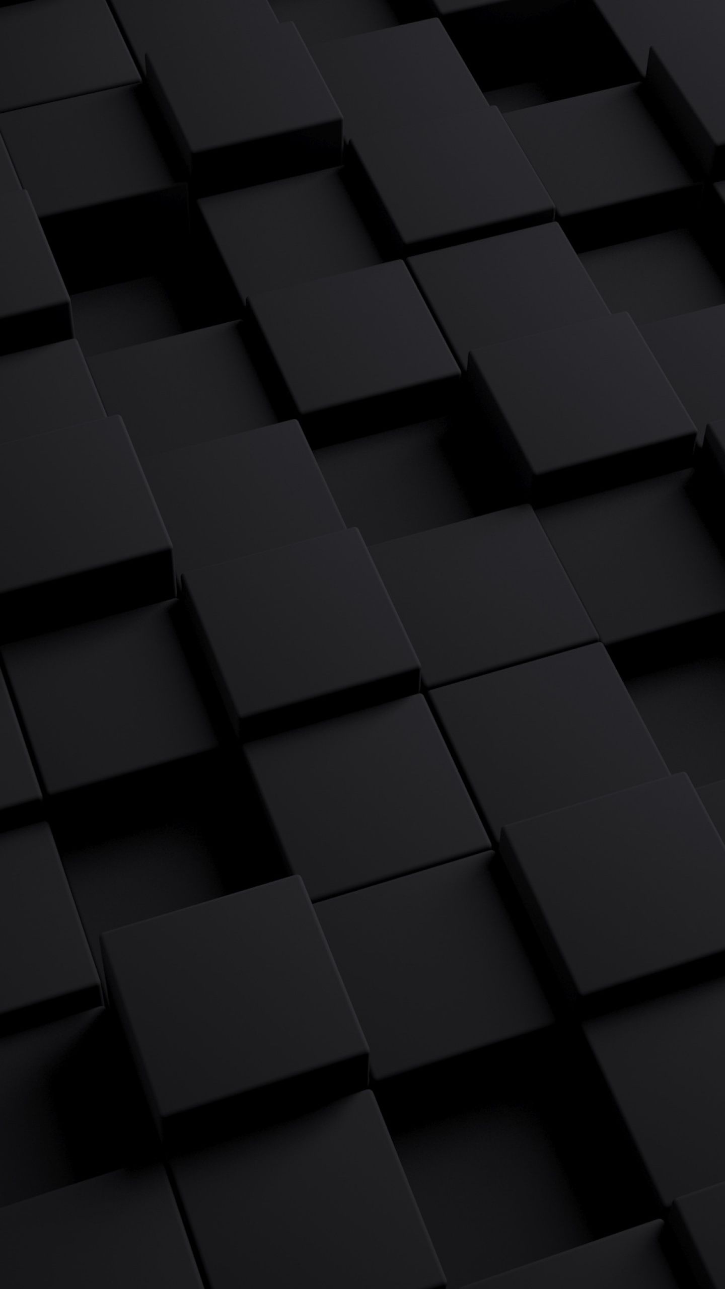 3d cubes squares dark 1440x2560 895