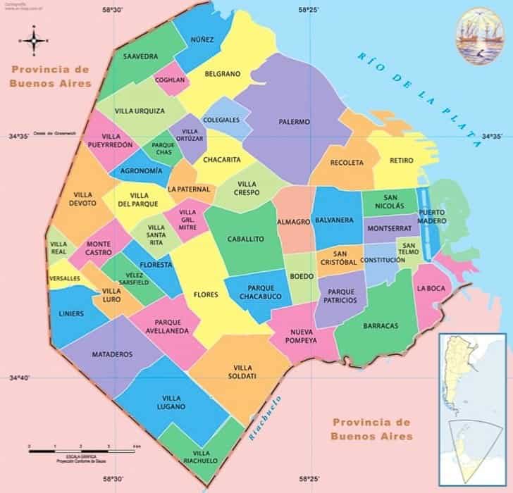 Buenos aires districts